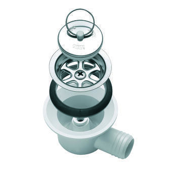 Bonde à siphon sortie coudée