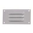 Grille d'aération en aluminium laqué blanc : 130 x 70 mm
