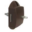 Serrure de placard / porte à poussoir nue : à poussoir 3 points nue 