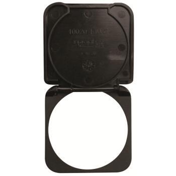 Capot de protection rabattable