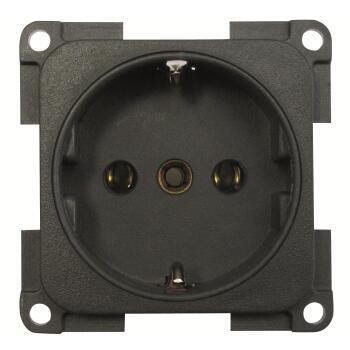 Prise 220 Volts allemande Schuko : gris foncé