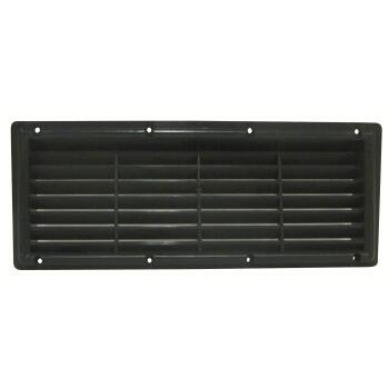 Grilles à encastrer plastique avec moustiquaire : noire