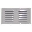 Grille d'aération en aluminium laqué blanc : 230 x 130 mm