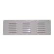 Grille d'aération en aluminium laqué blanc : 400 x 130 mm