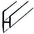 Profil d'assemblage plat : Blanc