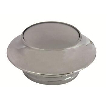 Rosace + Bouton argent : épaisseur de porte 13 mm