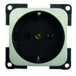 Prise 220 Volts allemande Schuko : gris métal