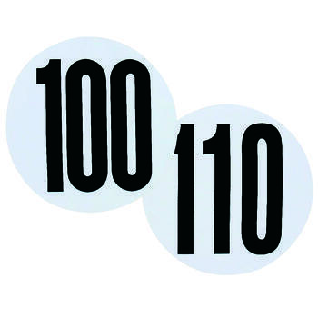 Disque adhésif de limitation de vitesse : 110 km/h