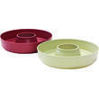 Moule en silicone pour four : Lot de 2. Beige et bordeaux Omnia