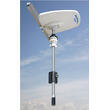 Teleplus antenne TV directionnelle Double polarité avec VHF, UHF V/O & amplificateur AT412 5G : Mât  110cm Teleco