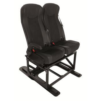Banquette fixe RAM03 sans accoudoirs avec ISOFIX