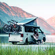 Toit relevable pour véhicule VW T5/T6/T6.1 : sca 292 de dimension L2 H1 avec ouverture Avant et Kit lit intégré de type Froli SCA