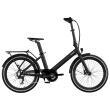 Vélo à assistance électrique pliant 24'' Evening Origins : Noir Onyx Eovolt