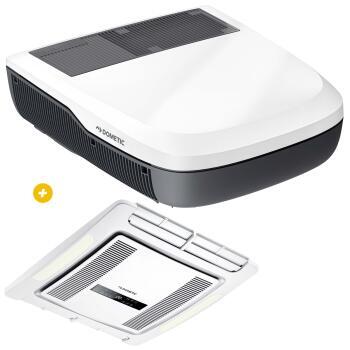 Diffuseur FreshJet FJX ADBD + Climatiseur de toit 2200 W Blanc