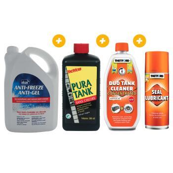 Pack Duo tank cleaner+ Spray + Nettoyant + Antigel