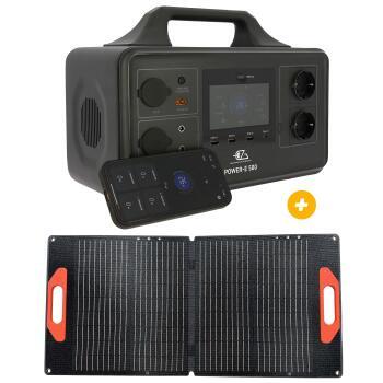 Power Station Power-E 500 + PANNEAU SOLAIRE VALISE 60W