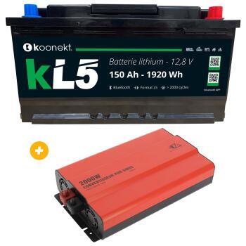 Pack Batterie Lithium compacte KL5 + Routeur I-Net 4G-LTE