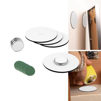 Lot de 4 aimants puissants : Blanc