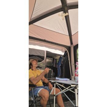 Ventilateur d'appoint rechargeable avec éclairage LED