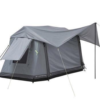 Tente de camping gonflable autoportante 140 grise