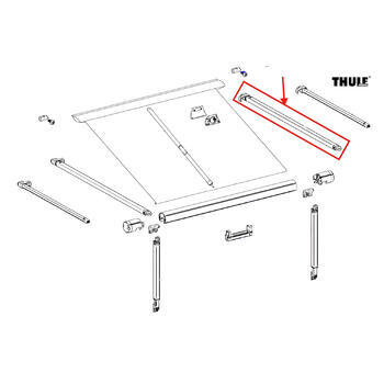 Bras de tension droit pour longueur de store 300-325 cm - Store 1200