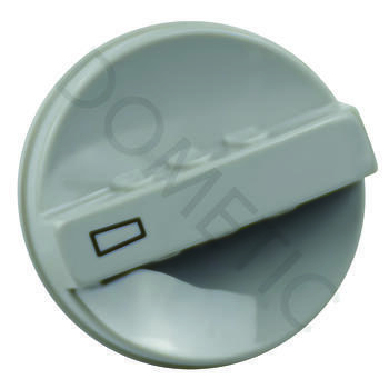thermostat bouton tournt gris argenté