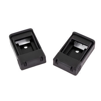 Support de pied de store noir sur paroi (lot de 2)
