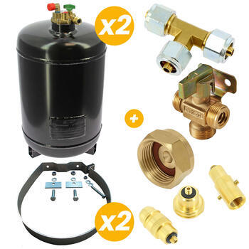 Pack BOREL double H30L + Sangle + Kit adaptateurs + Raccord T + Inverseur