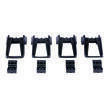 Kit adaptateur Activa+ pour barres de toit rails intégrés longitudinaux : Kit 04+