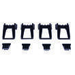 Kit adaptateur Activa+ pour barres de toit rails intégrés longitudinaux : Kit 03+
