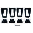 Kit adaptateur Activa+ pour barres de toit rails intégrés longitudinaux : Kit 08+