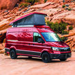 Toit relevable pour véhicule VW Crafter / MAN TGE (à partir de 2017) : de dimension L4H3 avec ouverture Avant à vérins gaz SCA