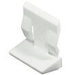 Taquet autobloqaunt en plastique : Blanc Decmo