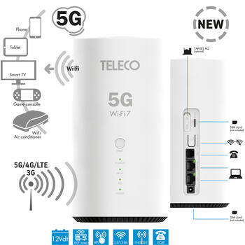 WLT58 ROUTEUR WIFI 5G PORTABLE 12V avec Reg DC/DC 1236-12 +CABLES TS9/SMA