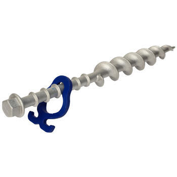 Piquet à vis Long Aluminium 31 cm - Lot de 2