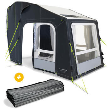 Pack Auvent gonflable Rally Air et tapis de sol Continental  Pro 240 TG