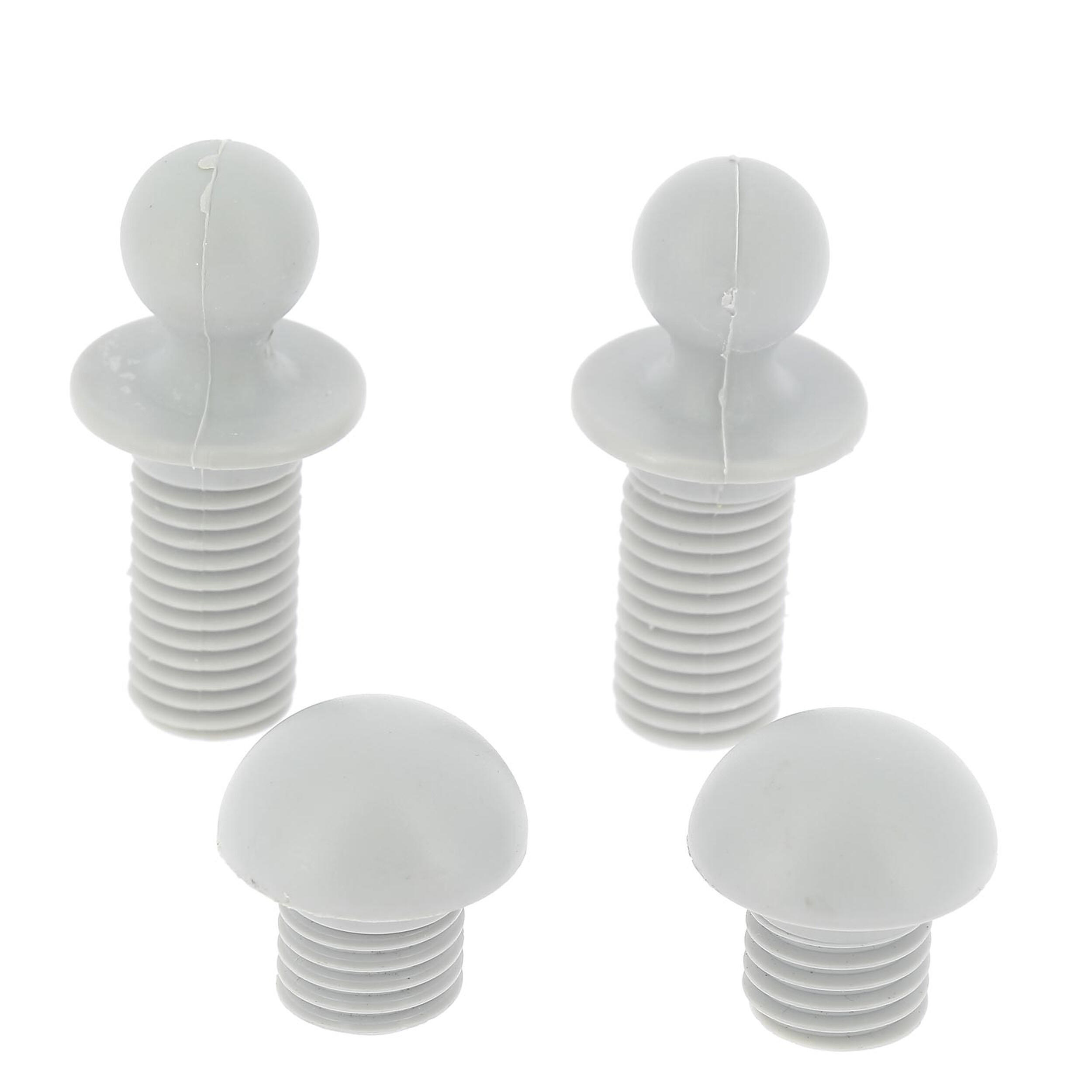 Embouts de repose-jambes blanc pour fauteuils