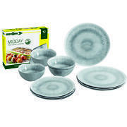 Pack vaisselle mélamine Pearl 12 pièces