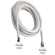 Flexible douche raccord fileté double femelle 15/21.