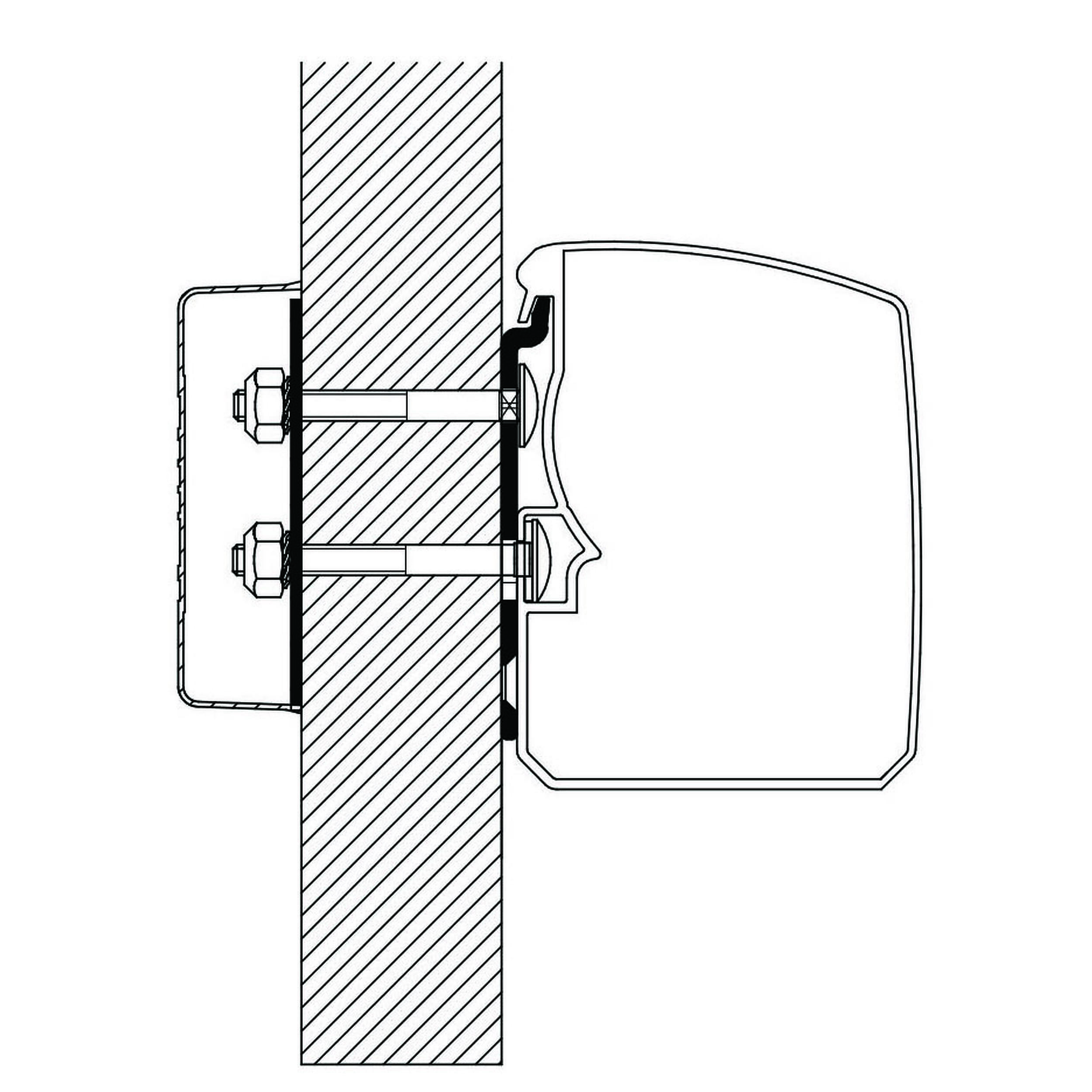 Adaptateur Omnistor 3200 : Paroi plane