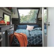 Couchage grand confort : Geo Navy - Toit relevable 120 x 190 x 4 cm