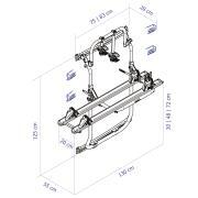Porte-vélos Elite Van XT : Pour VW Crafter depuis 2017 -  Coloris noir