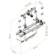 Porte-vélos Elite Van XT : Pour VW Crafter depuis 2017 -  Coloris noir