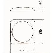 Plafonnier carré à Leds Max