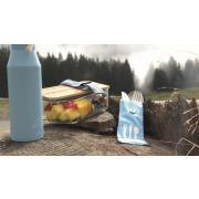 Couverts nomades en inox : Pochette bleue