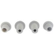 Embouts de repose-jambes gris pour fauteuil