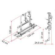 Porte-vélos Carry Bike pour fourgon : 200 DJ Ducato ≤ 2006