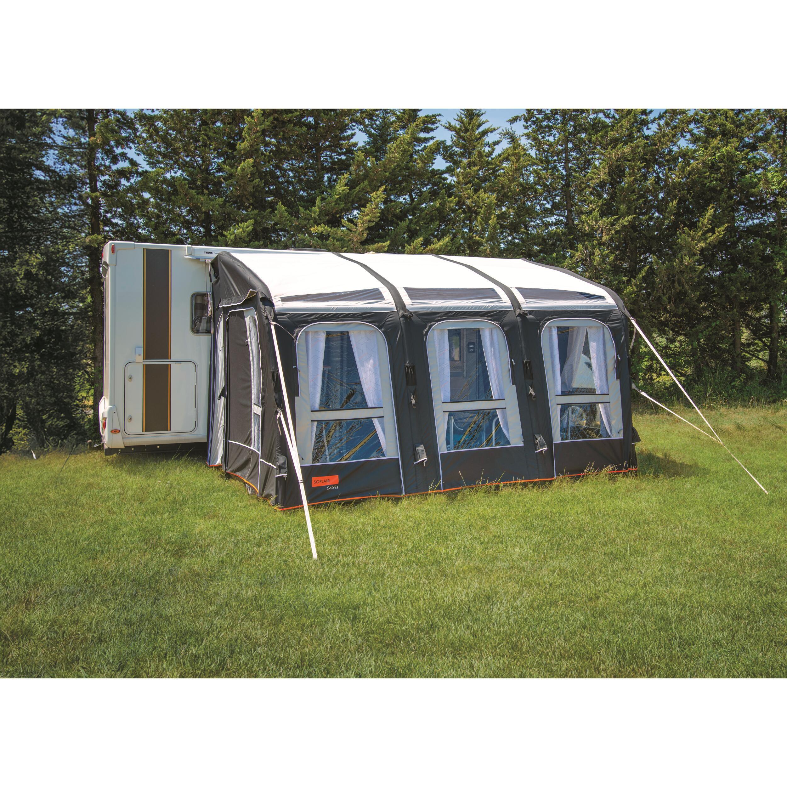 Auvent indépendant gonflable CELTIS AIR : Longueur 390 cm - Hauteur de montage 280-295 cm