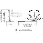 Support pour écran LCD : Modèle plateau à glissière