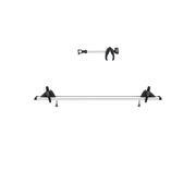 kit d'extension 3ᵉ ou 4ᵉ vélo pour porte-vélos : 3 vélos Wanderway gris alu